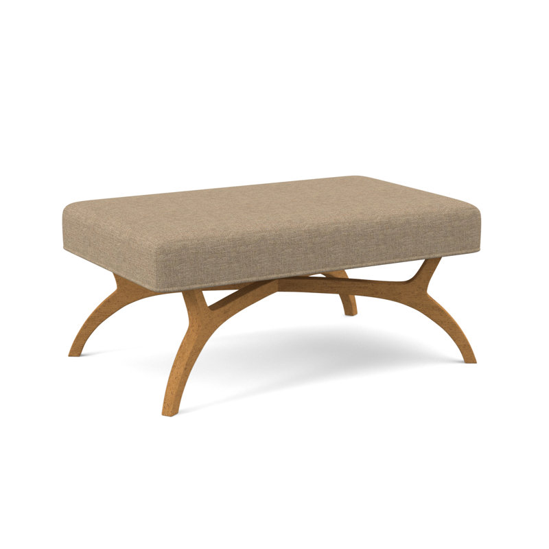 Ansel Upholstered Bench, Amber, Elise Flax