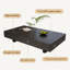 Table basse moderne avec plaque carrée en pierre-102782875
