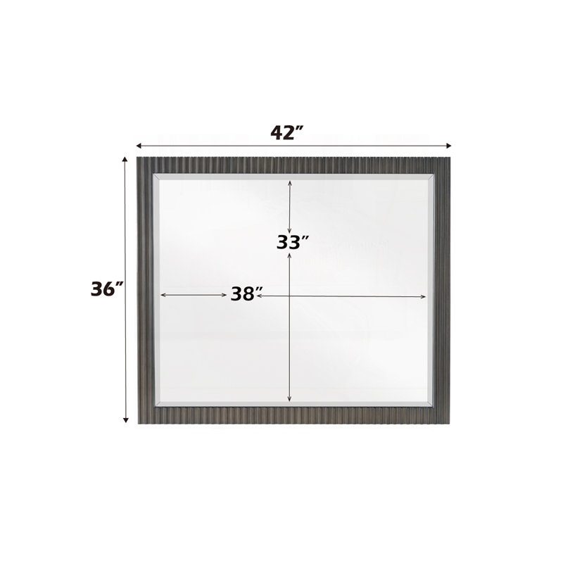 Espresso Finish Mirror