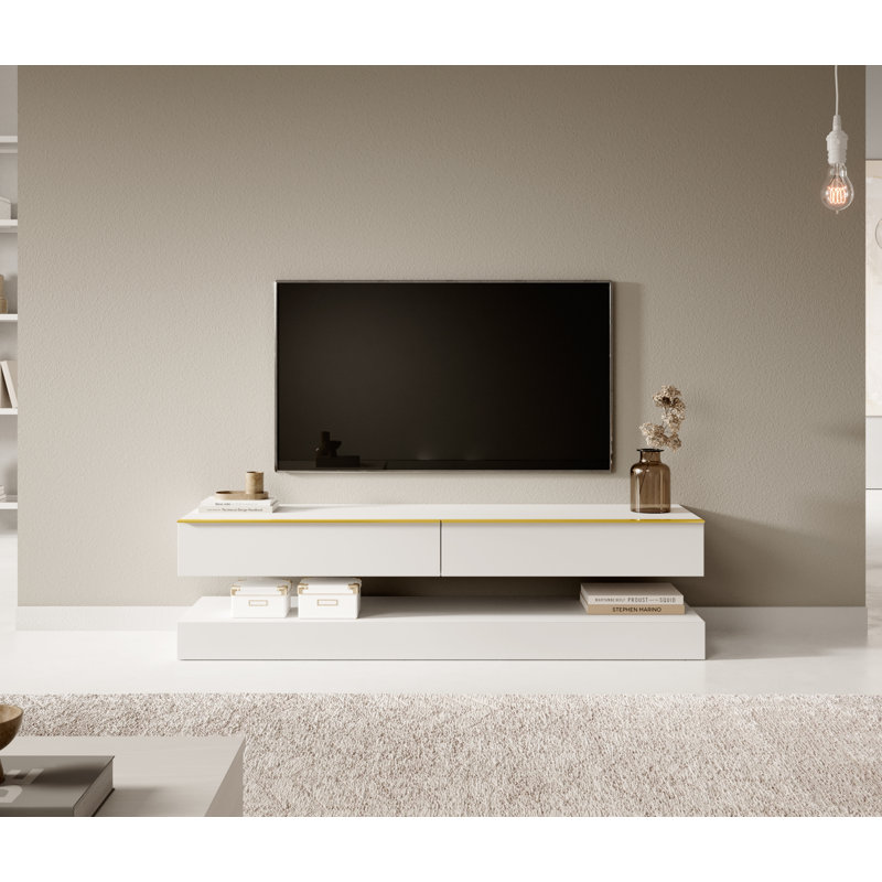 Brentnie Unfinished TV Stand for TVs up to 65", White