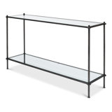 Hand Chased 60'' W Glass Console Table