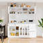 Buffet de cuisine, armoire de rangement autoportante avec tiroirs et tablettes réglables, armoire de rangement, armoire d'appoint moderne pour la maison-2055361265