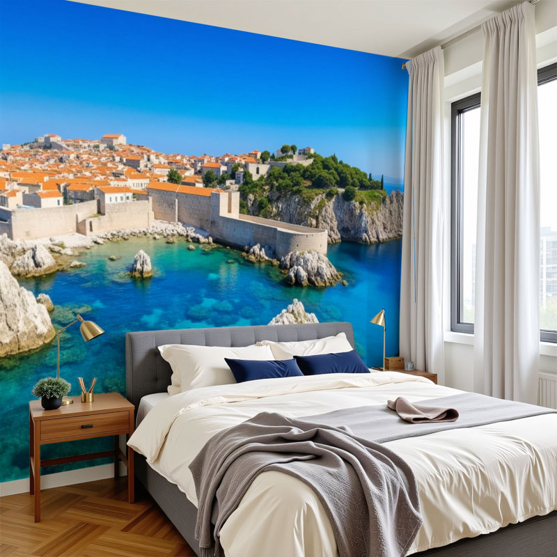 Papier peint adhésif auto-adhésif moderne pour la chambre à coucher L 96 po x l 69 po Peel and Stick, L 96 po x l 69 po