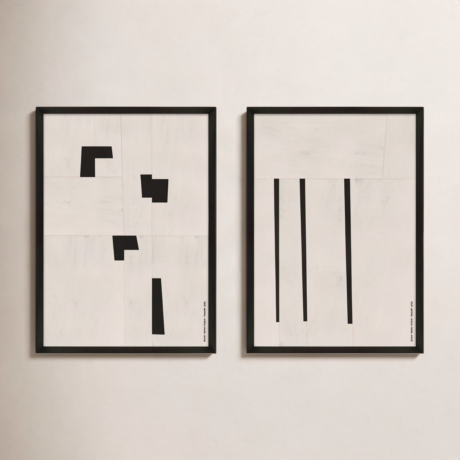 Scattered by Romina Gadler, Black Paper Framed, 20" H x 14" W