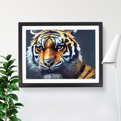 A Tiger Art Painting - Framed Print
