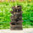 Wanamie Resin Decorative 4 Tier Rock Look Fountain with LED Lights