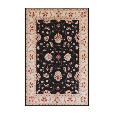 Tapis oriental bleu marine / rouge / ivoire Bess