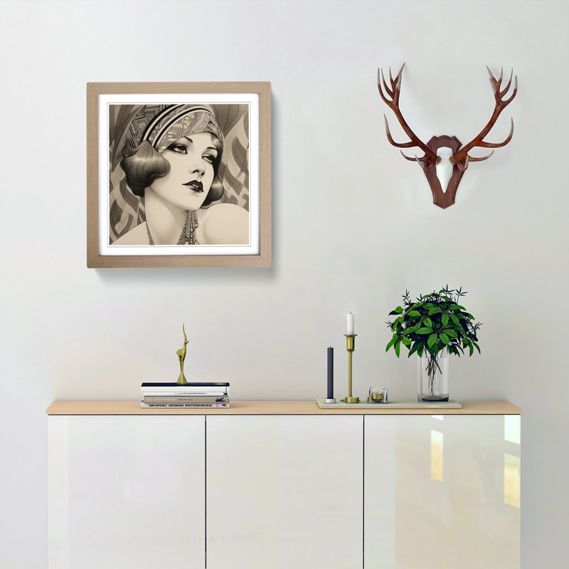 Single Picture Frame Print on Wood, Oak