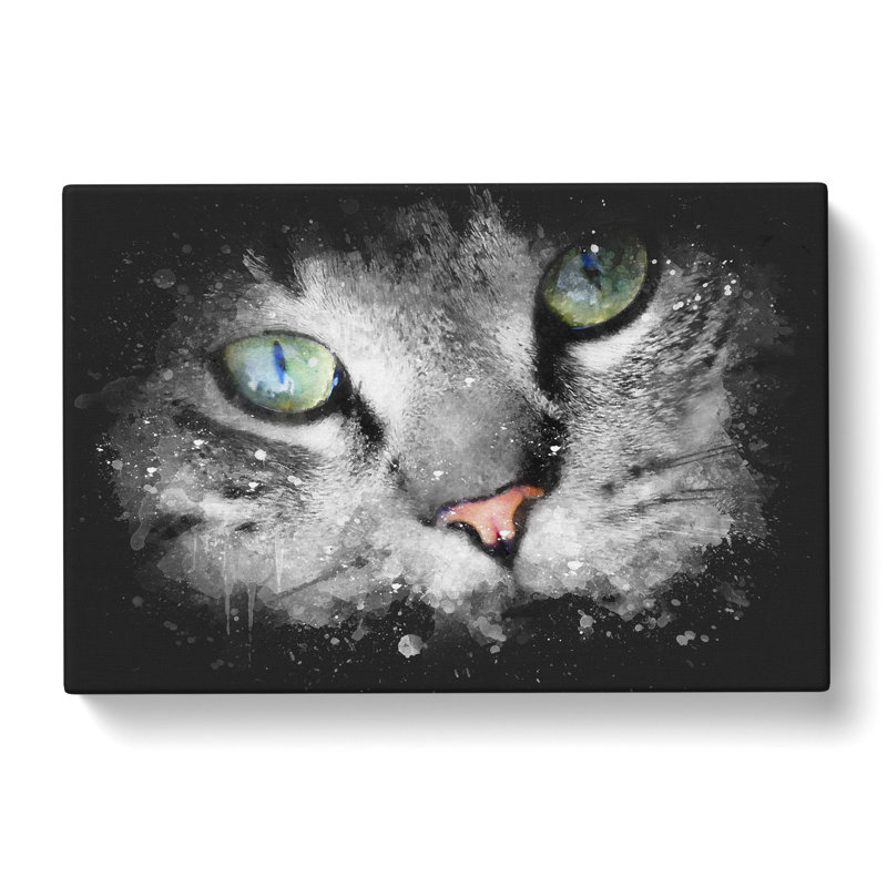 Portrait Of A Cat Vol.2 - Wrapped Canvas, 60cm H x 91cm W x 3cm D