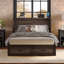 Structure de lit double escamotable de style campagnard pleine grandeur avec station de charge, cadre de lit plateforme pliable avec grand tiroir de rangement pour chambre d'amis, petit lit de chambre à coucher, gris rustique-652574221-652574211