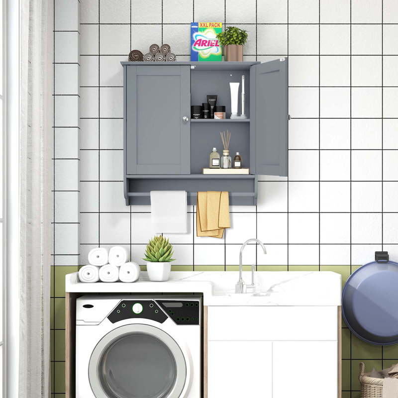 Armoire murale de salle de bain, gris