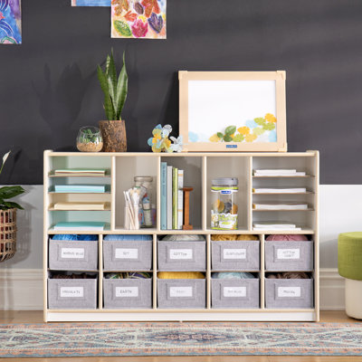 EdQ Essentials Shelves & 10 Bin Storage Unit