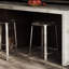 Marbelle - Alfie Marble Counter Stool - Toronto Sand/Antique Nickel Finish-829767117-829767105