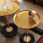 2 pièces, table de bout en métal, table d'appoint pour canapé