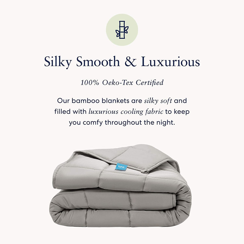 Weighted Throw Blanket, Queen, Light Gray, 25