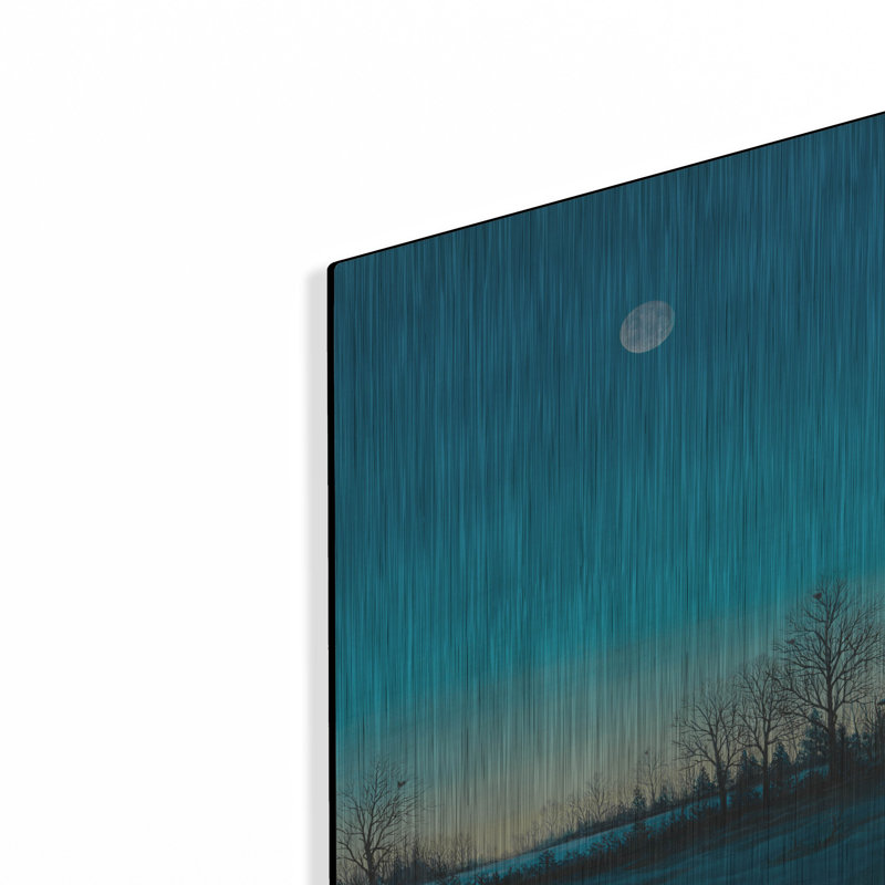  «Nightfall» par Campbell Frost, art mural en métal, 24 po x 16 po