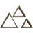Triangle Accent Shelf with Adjustable Shelves-1932077625