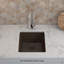 Évier de cuisine en quartz 16 po x 18 po, évier de cuisine à simple cuve, petit évier, évier de cuisine encastré, évier de cuisine en granite, évier encastré.-101021186