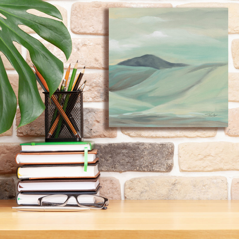 «Mint Hills C» par Silvia Vassileva, art mural sur toile, H 12 po x l 12 po x P 0,75 po