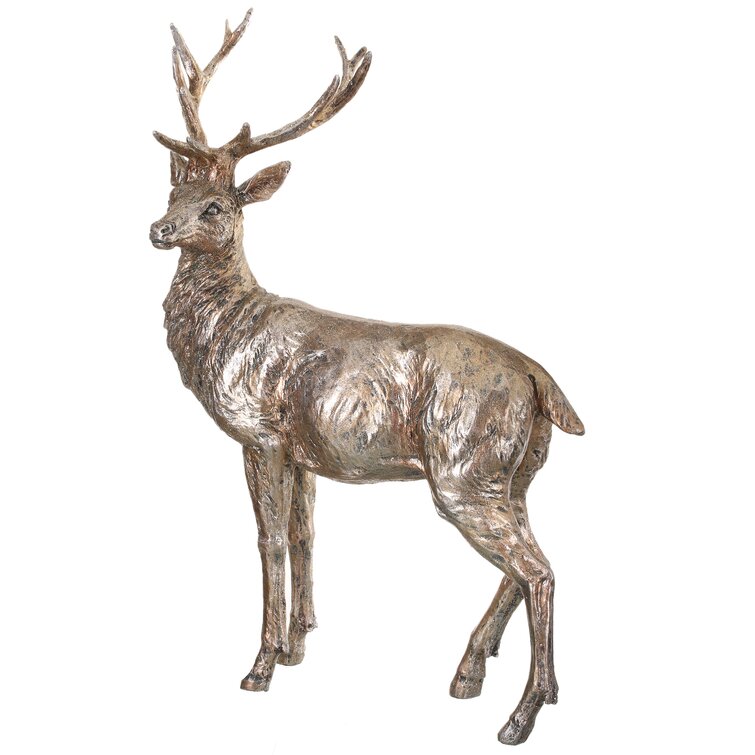 Glitter Standing Deer Decorative Accent