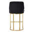 Upholstered Counter Stool with Metal Frame-1447945602
