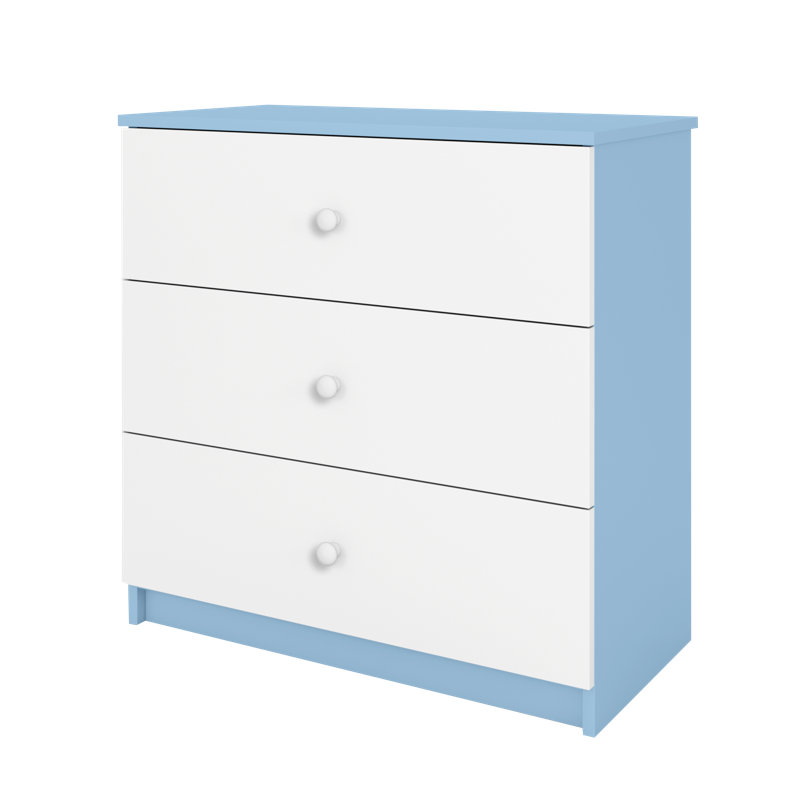 Cicero Kids 3 - Drawer Chest, Blue
