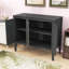 Console rustique en bois avec armoire de rangement polyvalente-57062075