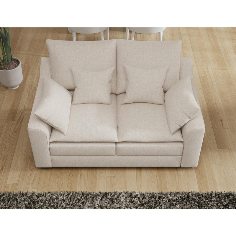 55"  Loveseat Couch 2-Seater Sofa, Beige