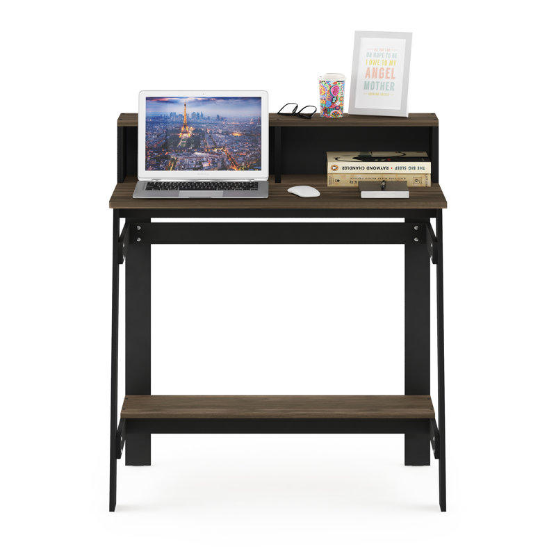 Inaayah Desk with Hutch, Columbia Walnut
