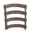 Ensemble de 2 chaises d'appoint en tissu gris, brun rustique et chêne