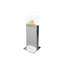 Aspasia  Belfry Heating 45cm W Silver Fireplace