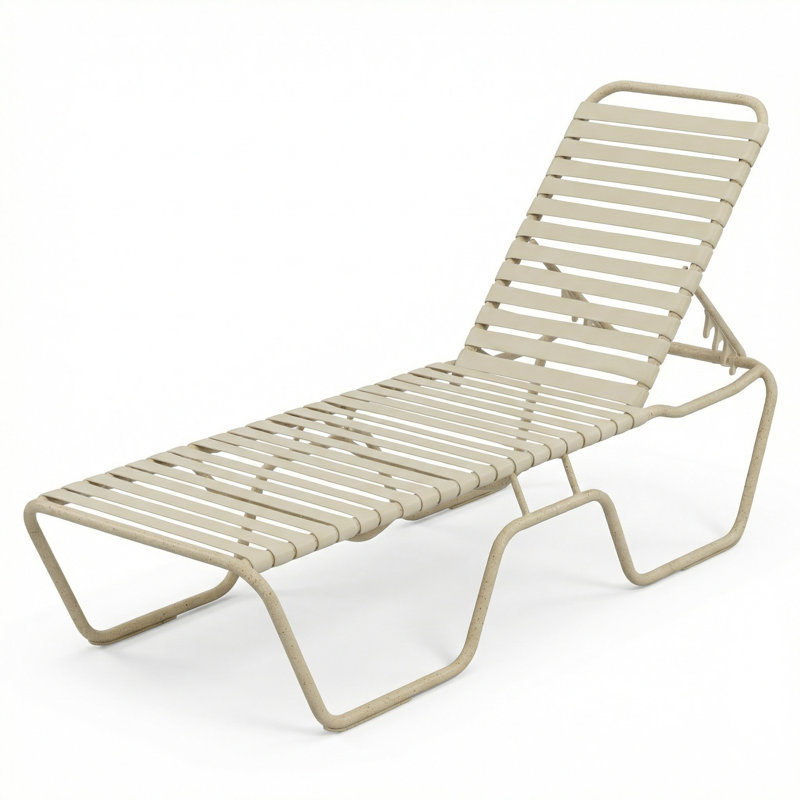 Armless Chaise, Putty Strap/Sandea