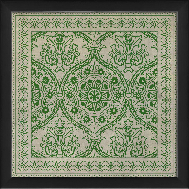 9, impression encadrée Tile, Vert