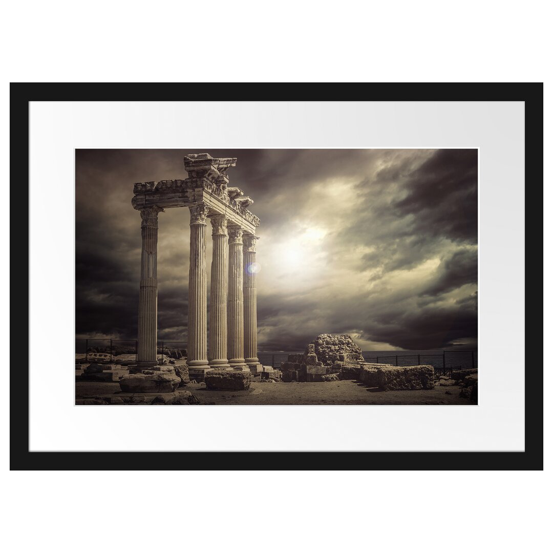 Gerahmtes Poster Apollon Tempel Ruine in Side