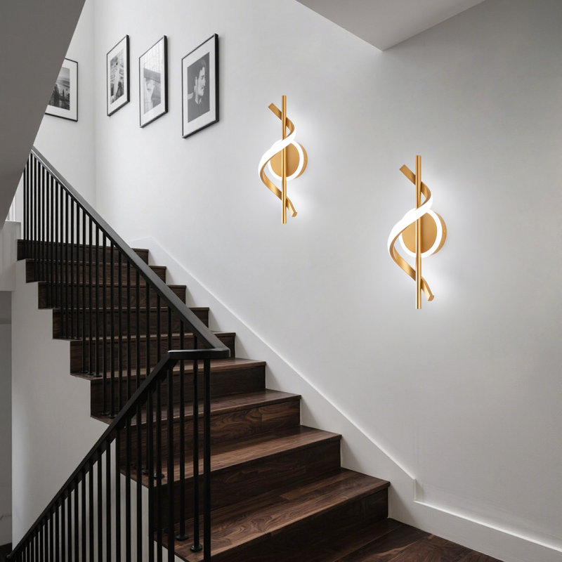 Appliques murales à DEL pour l'intérieur, Gold
