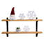 3 pièces grande table de Noël en bois bloc de flocons de neige-602651700