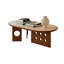 Table basse de style rétro pour la table basse en pierre-1242584069