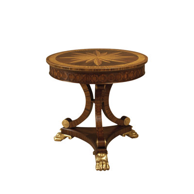 Serene Mahogany Round Dining Table