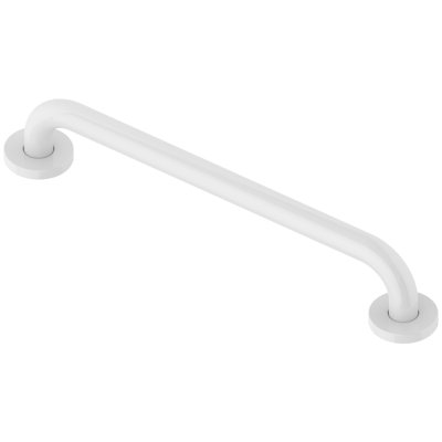 Barres d'appui, barre d'appui de douche de salle de bain en acier inoxydable 16 pouces, finition blanche