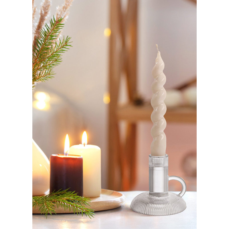 Glass Tabletop Candlestick