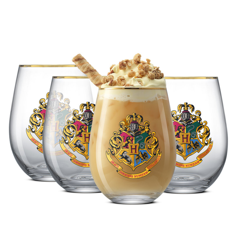 Ensemble de 4 verres sans pied Hogwarts Heritage, 19 oz