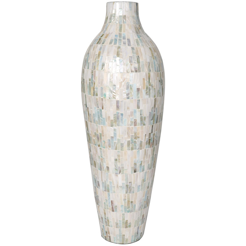 Basnett Handmade Mother Of Pearl Table Vase