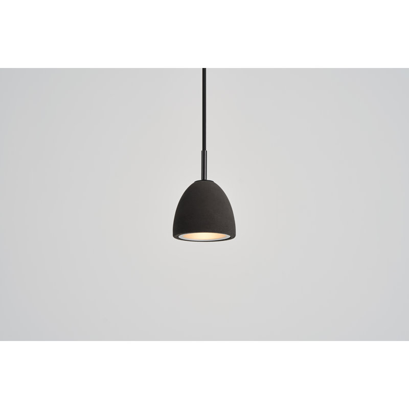 Petit luminaire suspendu Castle noir, H 3,9 po x l 4,3 po x P 4,3 po