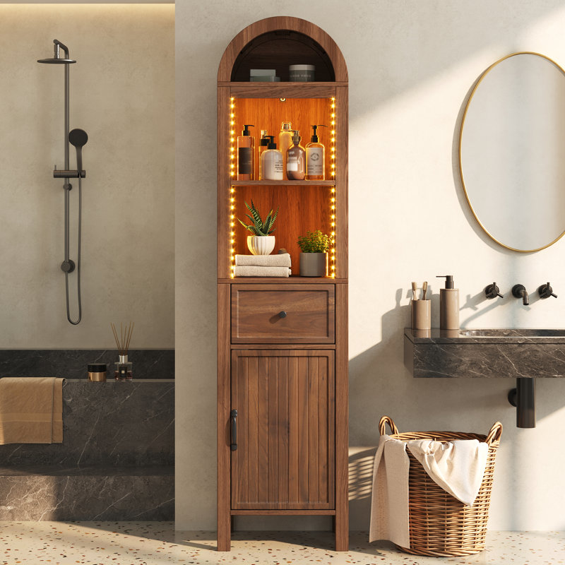 Bathroom Storage, Walnut