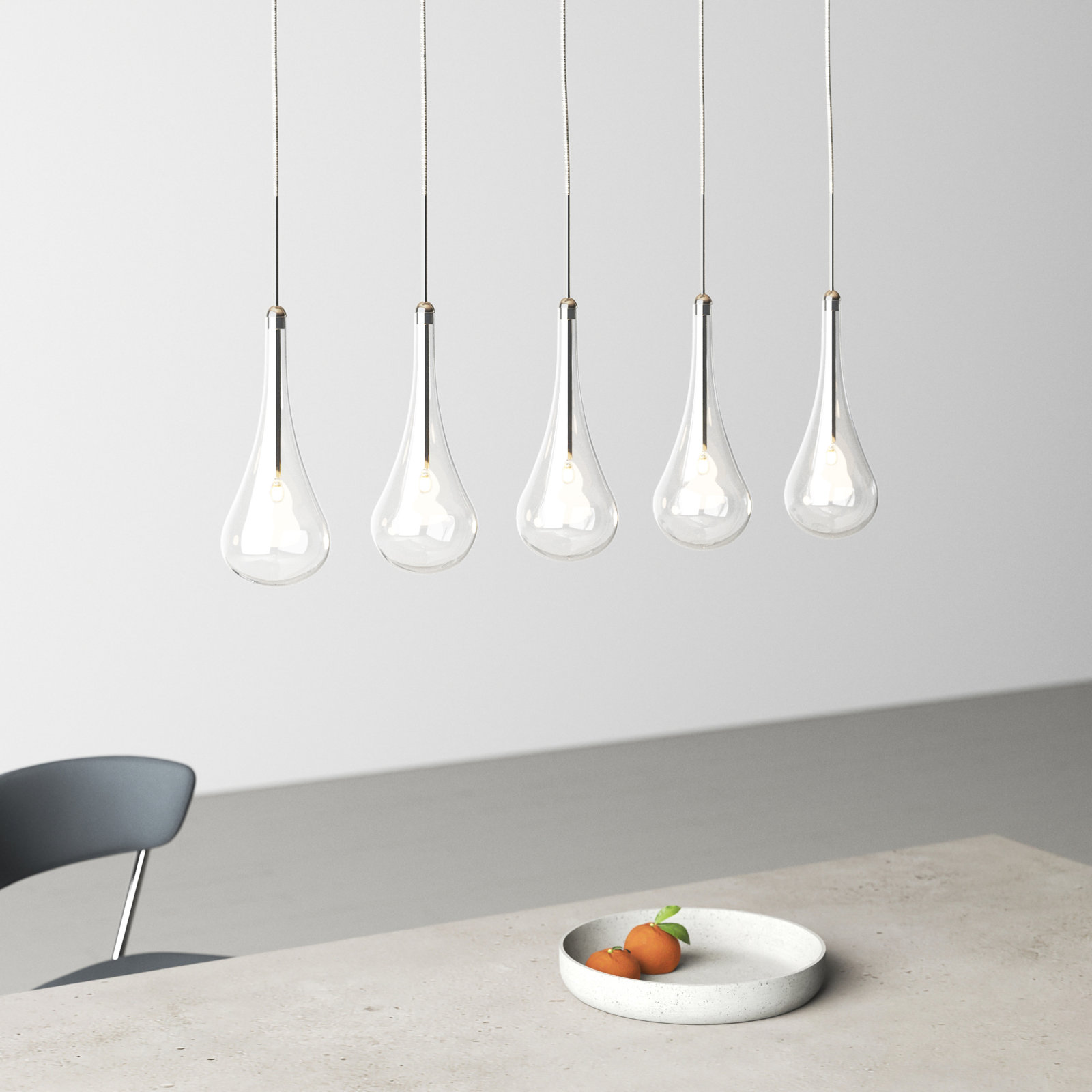 Deva Dimmable 5-Light Pendant