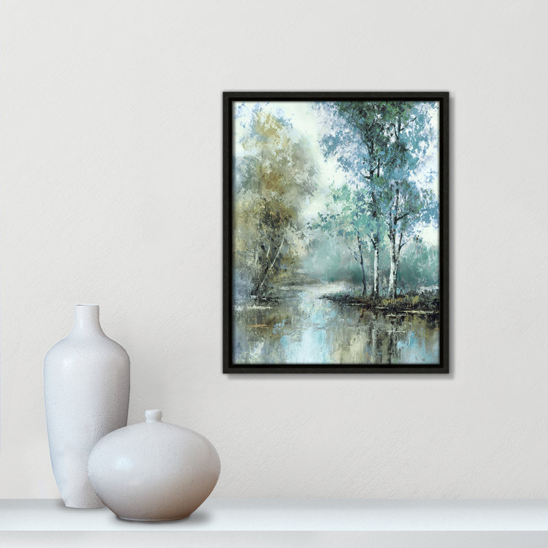«Stone I Spring» par T.C. Chiu, Espresso, H 15,5 po x l 12,5 po