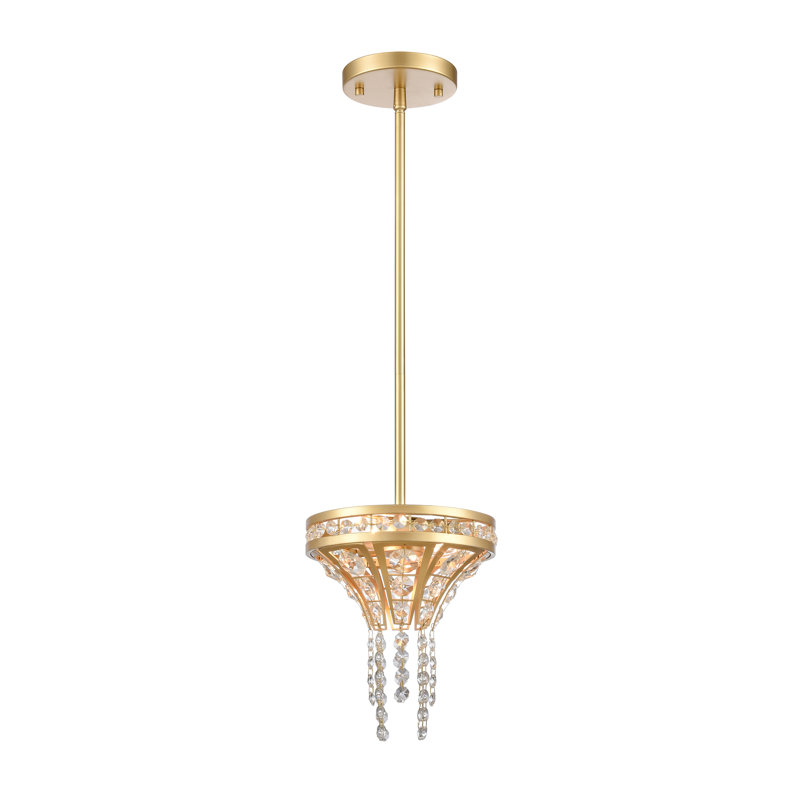 Mini-luminaire suspendu 2 lumières Fantania, Doré