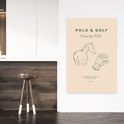 Equestrian Elegance Classic Elegant Minimalist Horse Architecture Wall Art