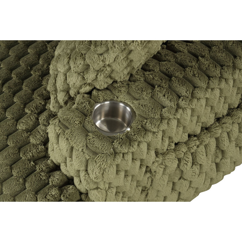 Chaise longue à 2 bras Wilkerson, Vert olive