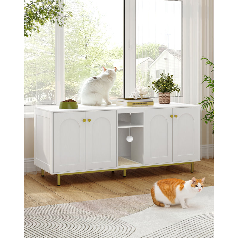 Cage pour chat 2 chats, Blanc